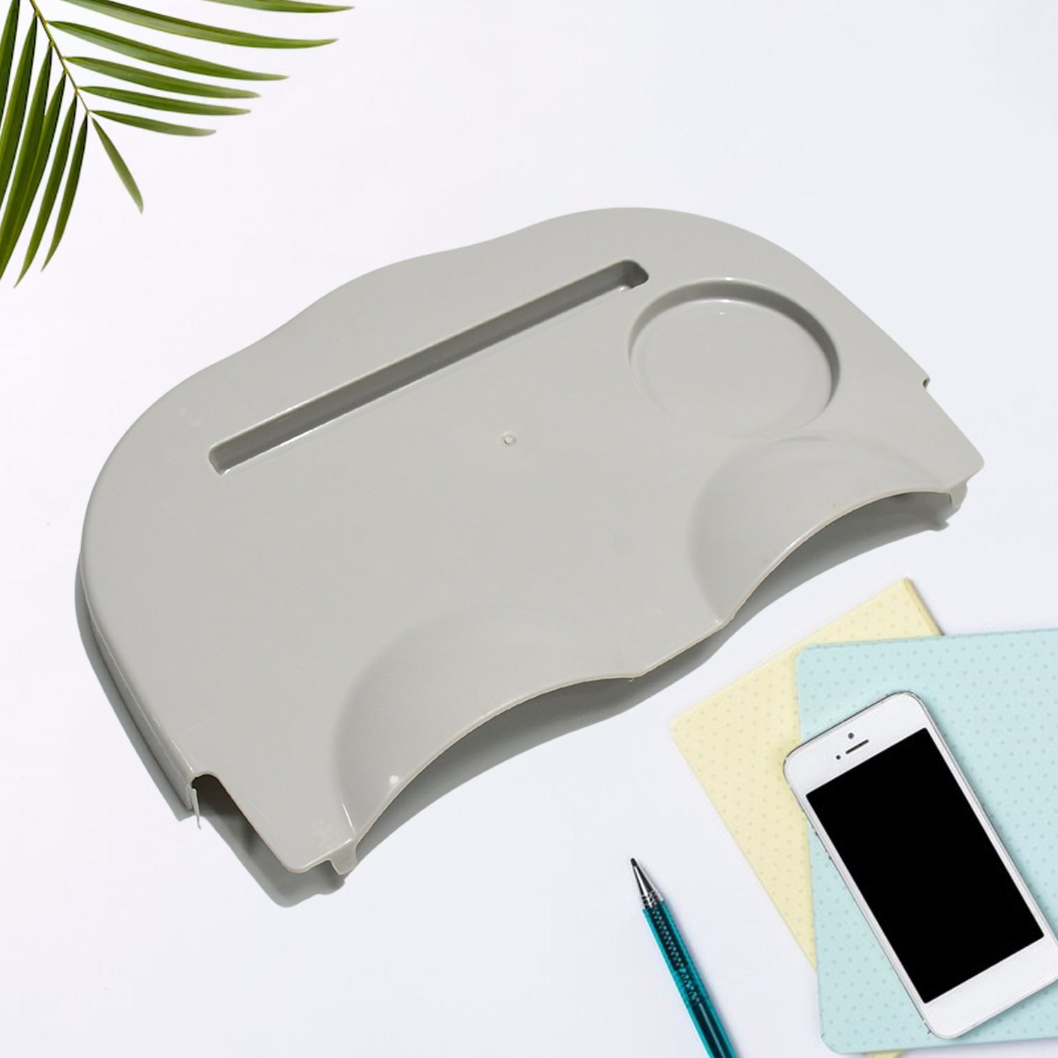 Snack Tray with Built-In Cup Holder Snack Tray with Built-In Cup Holder